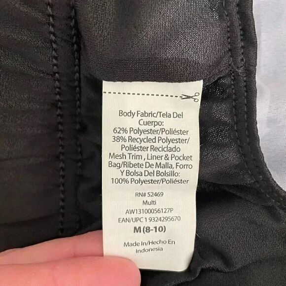 Athletic Works Women’s Grey Black Camo High Rise Pull-On  Mesh SZ M # 1148 - Picture 8 of 12